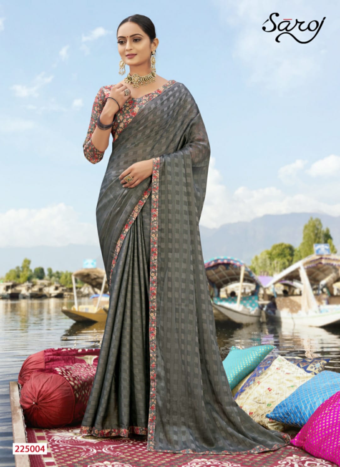 Saroj Vaidehi Festive Wear Georgette Heavy Designer Fancy Saree Collection